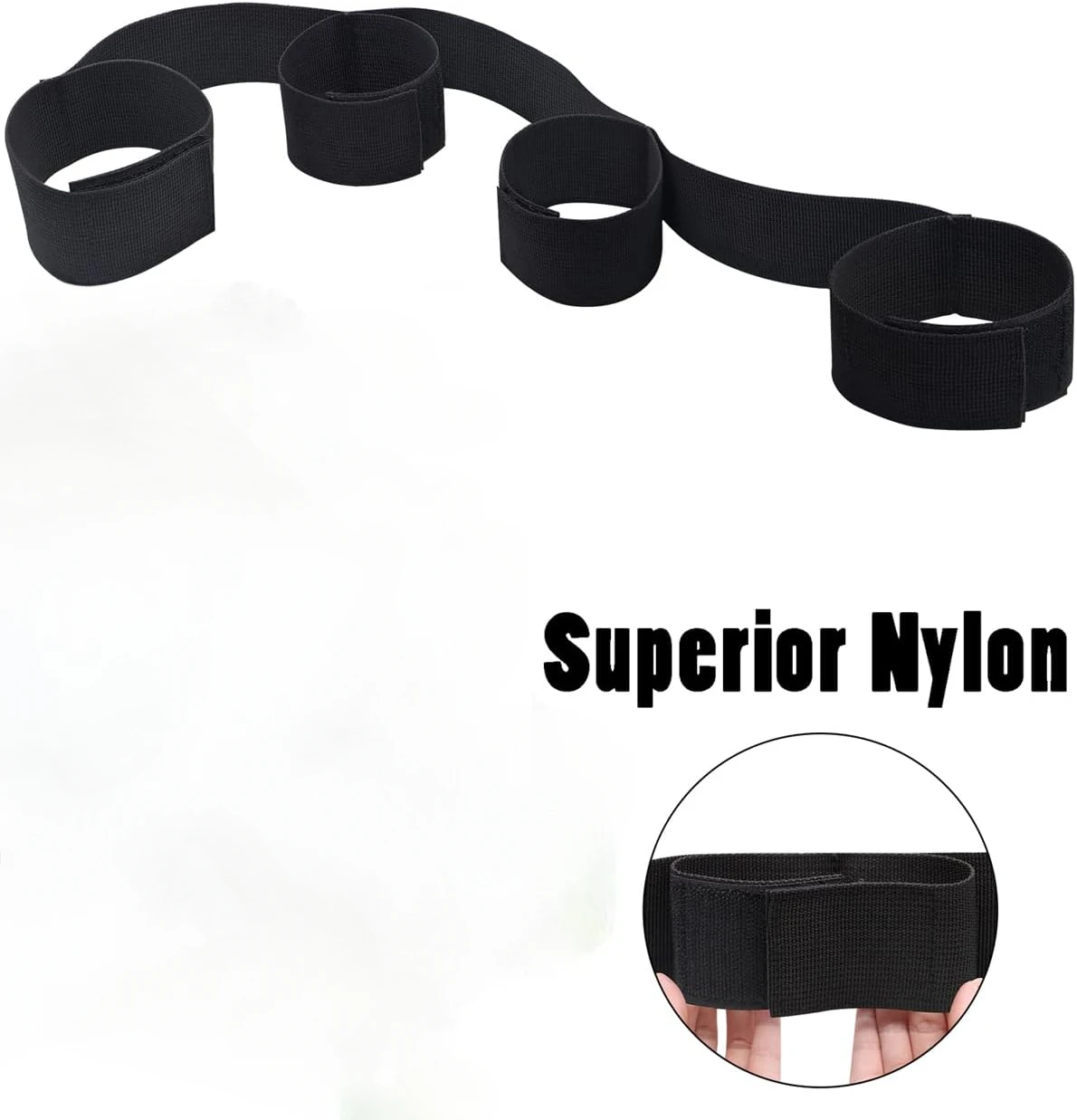 BDSM Sex Bondage Kit With Handcuffs Ankle Cuffs Bondage Bed Restraints Set Adjustable Straps Adult Sex Toys for Women Couples