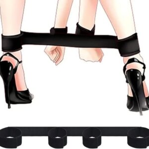 BDSM Sex Bondage Kit With Handcuffs Ankle Cuffs Bondage Bed Restraints Set Adjustable Straps Adult Sex Toys for Women Couples