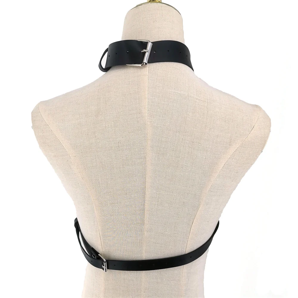 BDSM Fetish Bondage Collar Body Harness Sex Toys Adult Products For Couples Sex Bondage Belt Chain Slave Breasts Woman