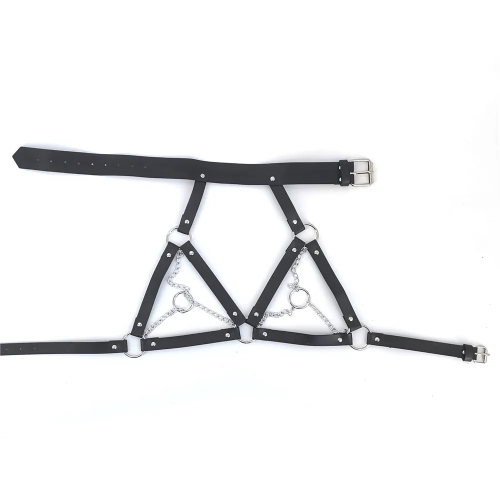 BDSM Fetish Bondage Collar Body Harness Sex Toys Adult Products For Couples Sex Bondage Belt Chain Slave Breasts Woman