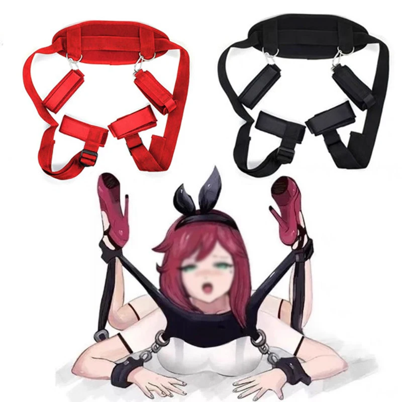 BDSM Adult Sex Products Erotic Bondage Bed Games Sex Bondage Set Women Handcuffs Ankle Cuff Restraints Sex Toys For Couples Anal