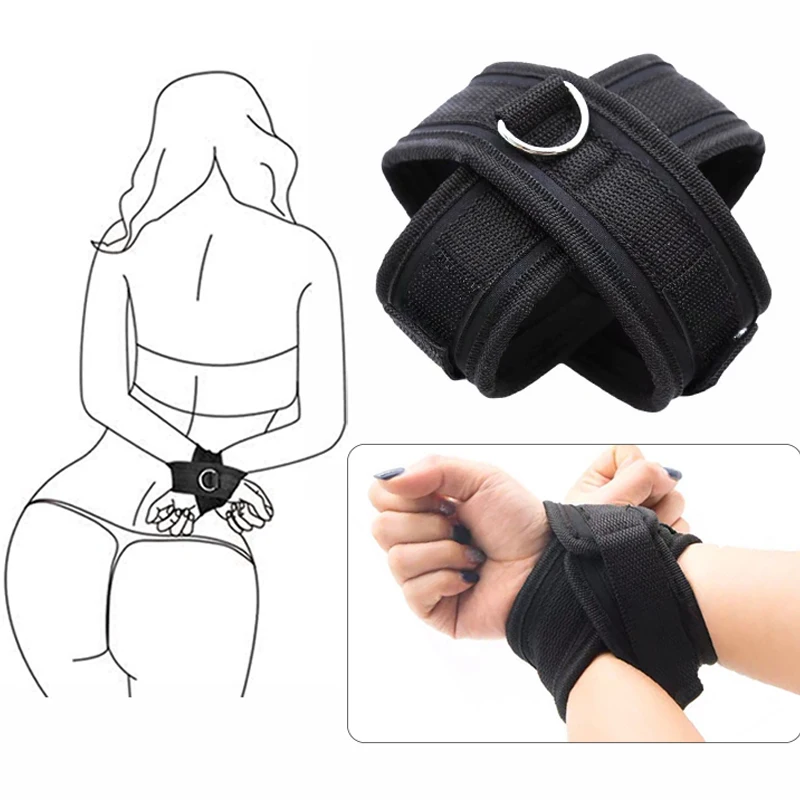 BDSM Adult Sex Products Erotic Bondage Bed Games Sex Bondage Set Women Handcuffs Ankle Cuff Restraints Sex Toys For Couples Anal