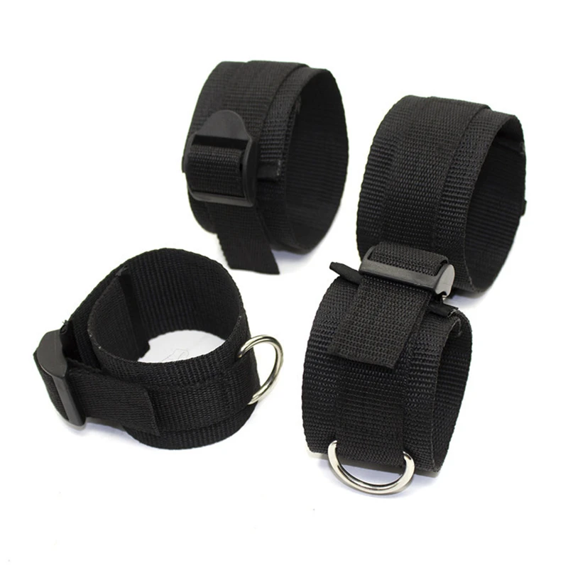 BDSM Adult Sex Products Erotic Bondage Bed Games Sex Bondage Set Women Handcuffs Ankle Cuff Restraints Sex Toys For Couples Anal