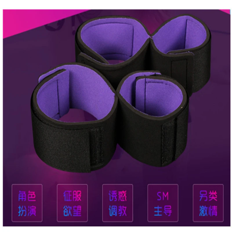 BDSM Adult Sex Products Erotic Bondage Bed Games Sex Bondage Set Women Handcuffs Ankle Cuff Restraints Sex Toys For Couples Anal