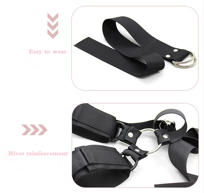 Multi-type Nylon SM Bondage Restraints Collar Slave Restraint Erotic Handcuff Mouth Ball Gag Adult Game Flirt Accessory Fetish