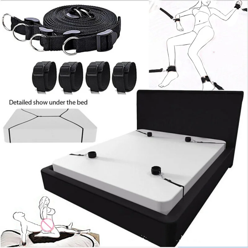 BDSM Bondage Restraint Bondage Fetish Slave Handcuffs & Ankle Cuffs Adult Erotic Sex Toys For Woman Couples Games Sex Products