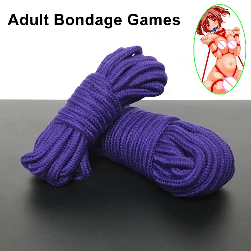 5m Cotton Rope Female Adult Sex products Slaves BDSM Bondage Soft Cotton Rope Adult Games Binding Rope Role-Playing Sex Toy