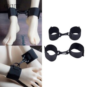 1 Pair Erotic Handcuffs Wristcuff Restraints Set Whip BDSM Slave Sex Toys For Women Couples Adult Game
