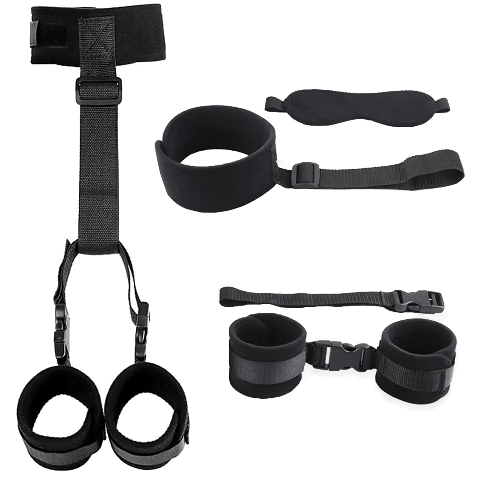 Neck to Wrist Restraints for Women BDSM Back Handcuffs Adjustable Collar Bondage Kit Sex Erotic Accessories for Couples Sex Toys