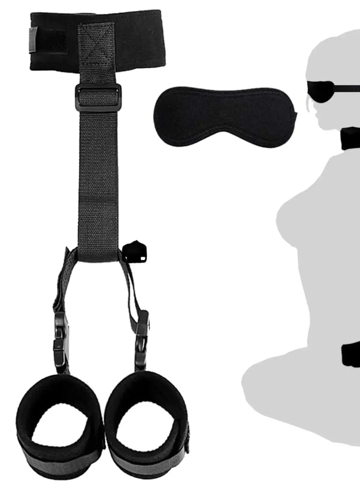 Neck to Wrist Restraints for Women BDSM Back Handcuffs Adjustable Collar Bondage Kit Sex Erotic Accessories for Couples Sex Toys