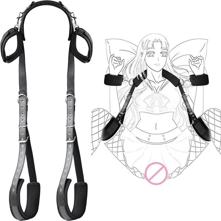 Sex Bed Restraint BDSM Bondage Restraint System Sex Play Couples Games Nylon Handcuffs Ankle Cuffs Under Sextoy Sexual Accessory