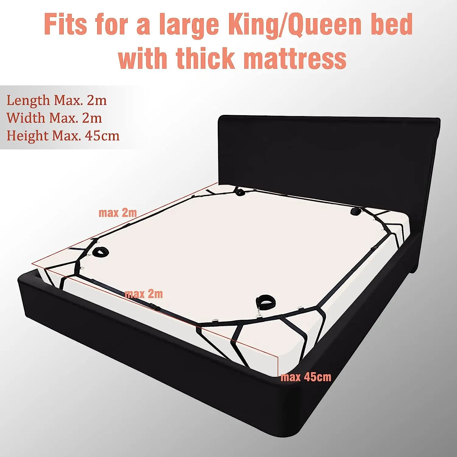 Sex Bed Restraint BDSM Bondage Restraint System Sex Play Couples Games Nylon Handcuffs Ankle Cuffs Under Sextoy Sexual Accessory