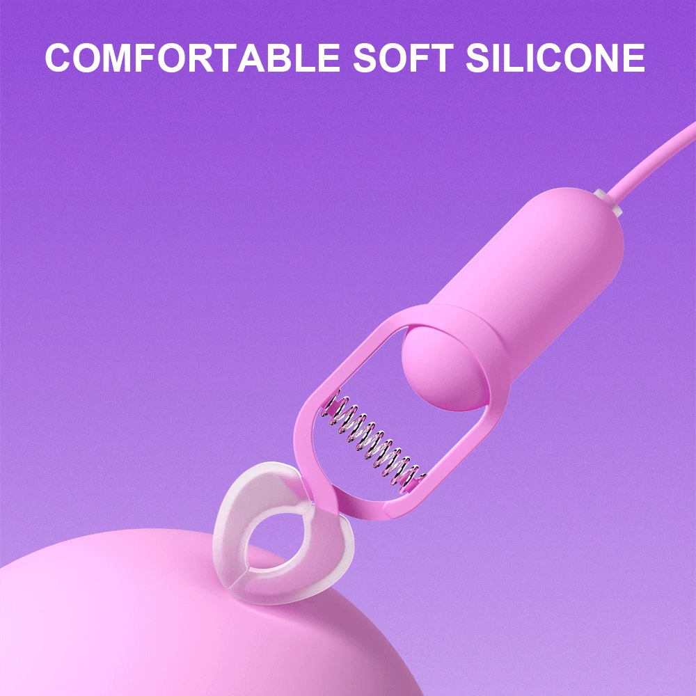 10 Speed Vibrating Nipple Clamp Vibrator for Women Breast Massage Fetish to Breast Labia Clip Stimulation Massager Bdsm Bondage