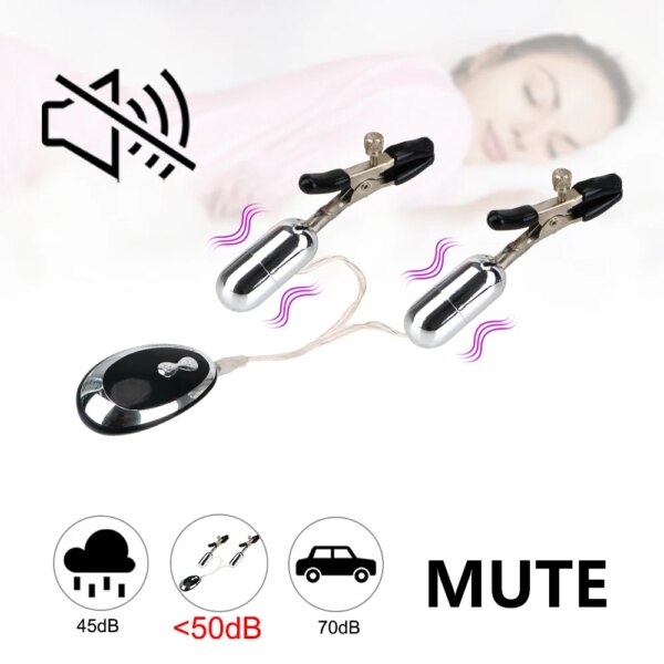 20 Modes Vibration Women Nipple Clamps Vibrators Clitoris Clips Sex Toys For Couples Tools Adults Games Products Bondage Sets