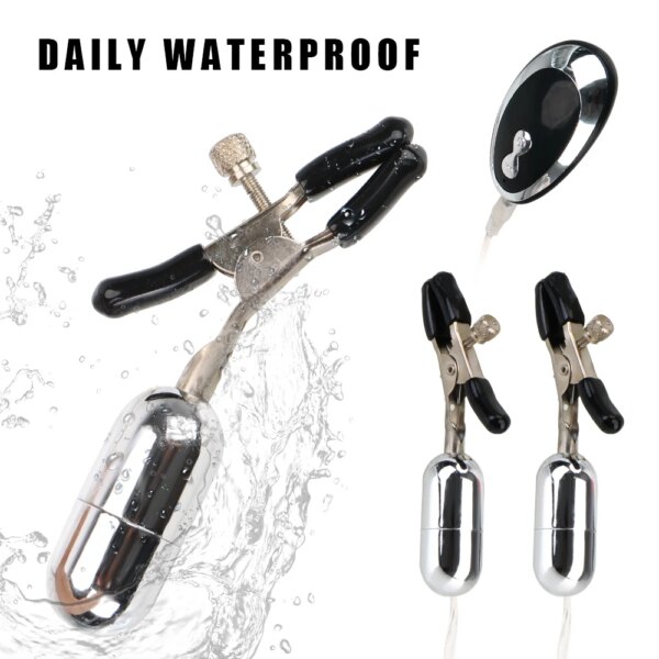 20 Modes Vibration Women Nipple Clamps Vibrators Clitoris Clips Sex Toys For Couples Tools Adults Games Products Bondage Sets