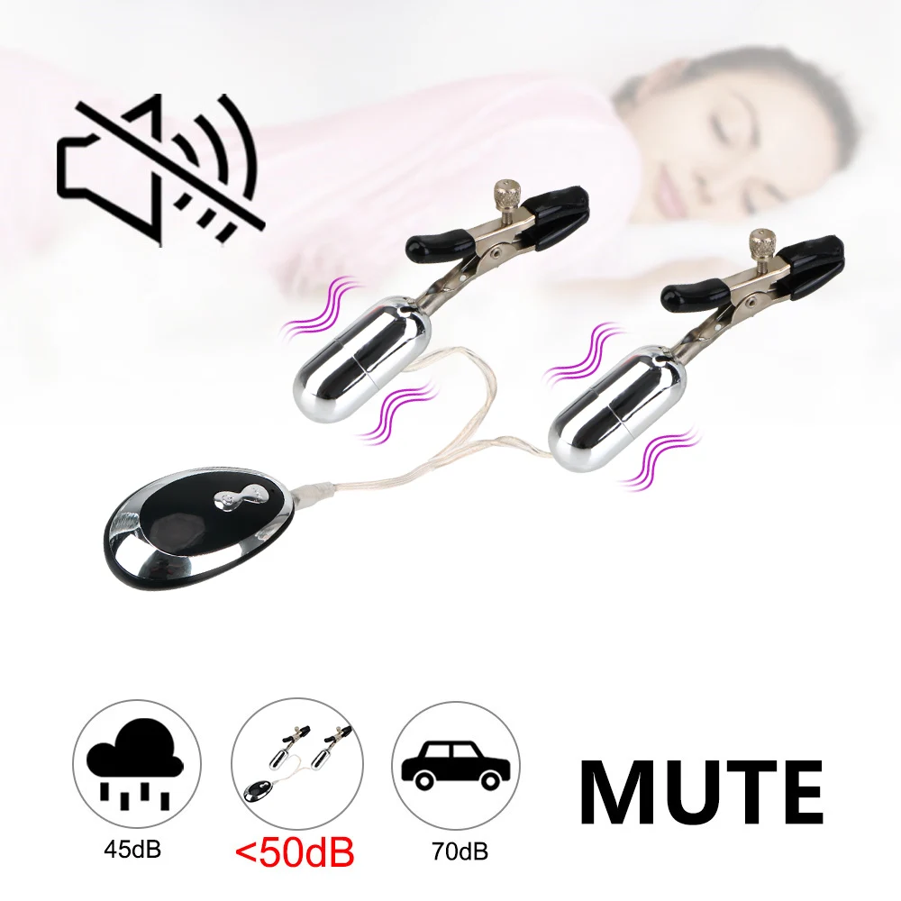 20 Modes Vibration Women Nipple Clamps Vibrators Clitoris Clips Sex Toys For Couples Tools Adults Games Products Bondage Sets