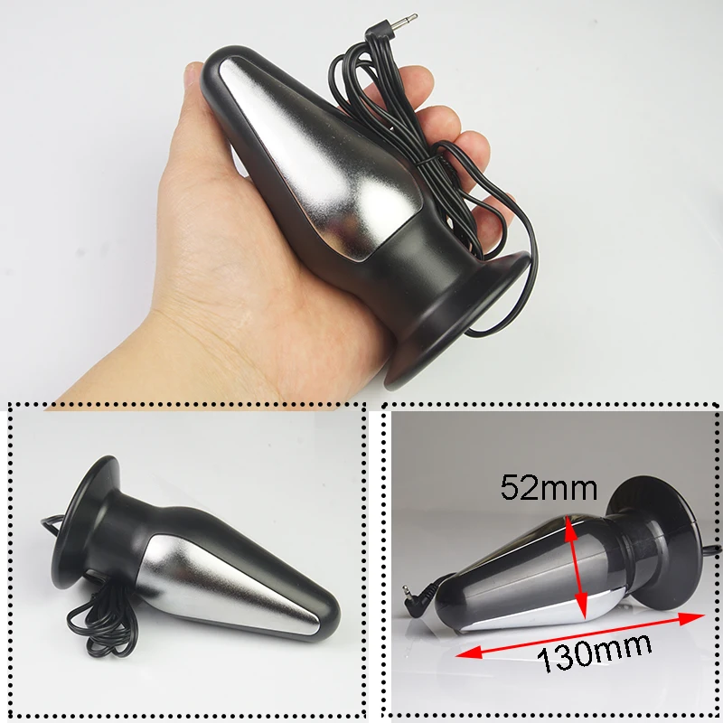 E stim Electrosex Electrostimulation Anal Butt Plug,Electric Shock Penis Cock Ring Stimulation,Electro Sex Cockring,BDSM Toys