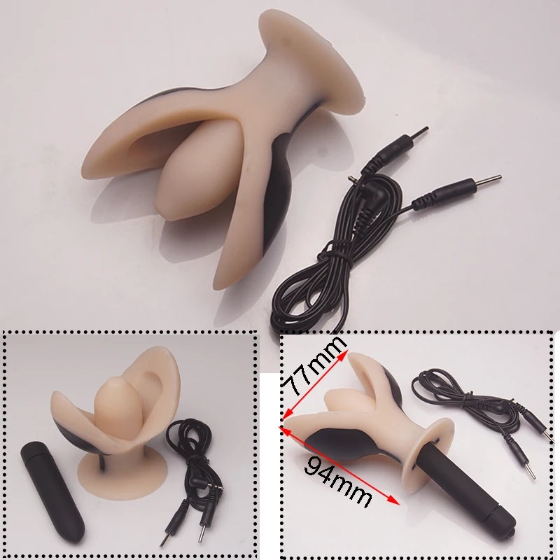 E stim Electrosex Electrostimulation Anal Butt Plug,Electric Shock Penis Cock Ring Stimulation,Electro Sex Cockring,BDSM Toys