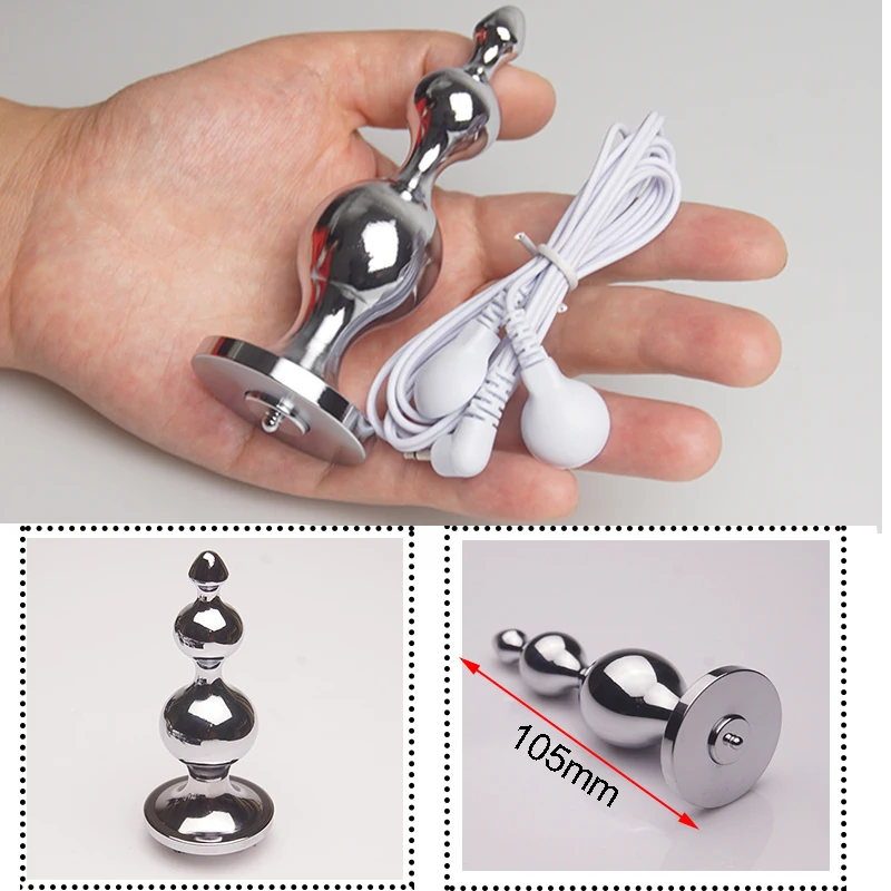 E stim Electrosex Electrostimulation Anal Butt Plug,Electric Shock Penis Cock Ring Stimulation,Electro Sex Cockring,BDSM Toys