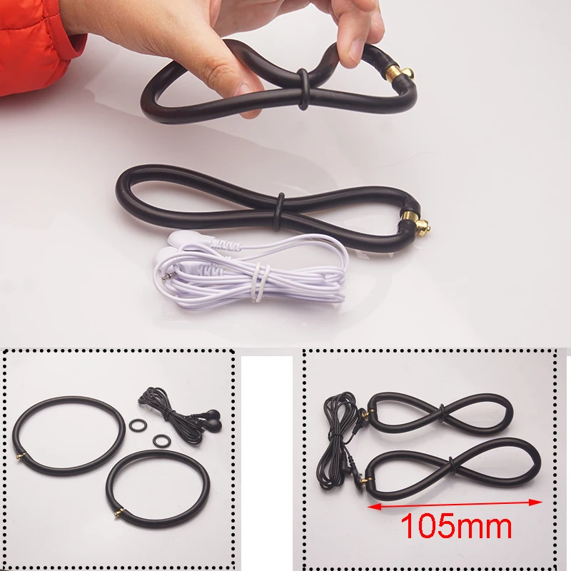 E stim Electrosex Electrostimulation Anal Butt Plug,Electric Shock Penis Cock Ring Stimulation,Electro Sex Cockring,BDSM Toys