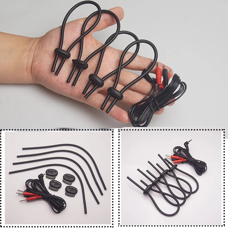 E stim Electrosex Electrostimulation Anal Butt Plug,Electric Shock Penis Cock Ring Stimulation,Electro Sex Cockring,BDSM Toys