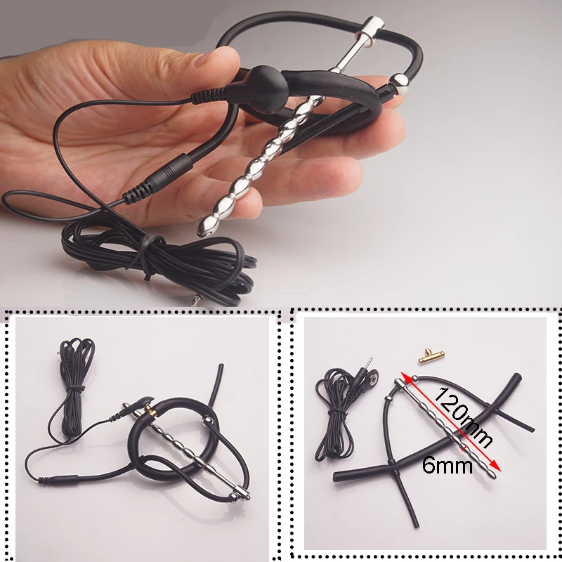 E stim Electrosex Electrostimulation Anal Butt Plug,Electric Shock Penis Cock Ring Stimulation,Electro Sex Cockring,BDSM Toys