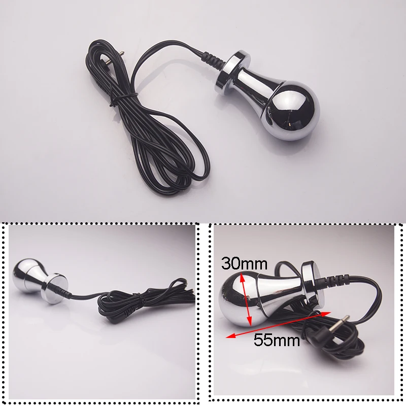 E stim Electrosex Electrostimulation Anal Butt Plug,Electric Shock Penis Cock Ring Stimulation,Electro Sex Cockring,BDSM Toys
