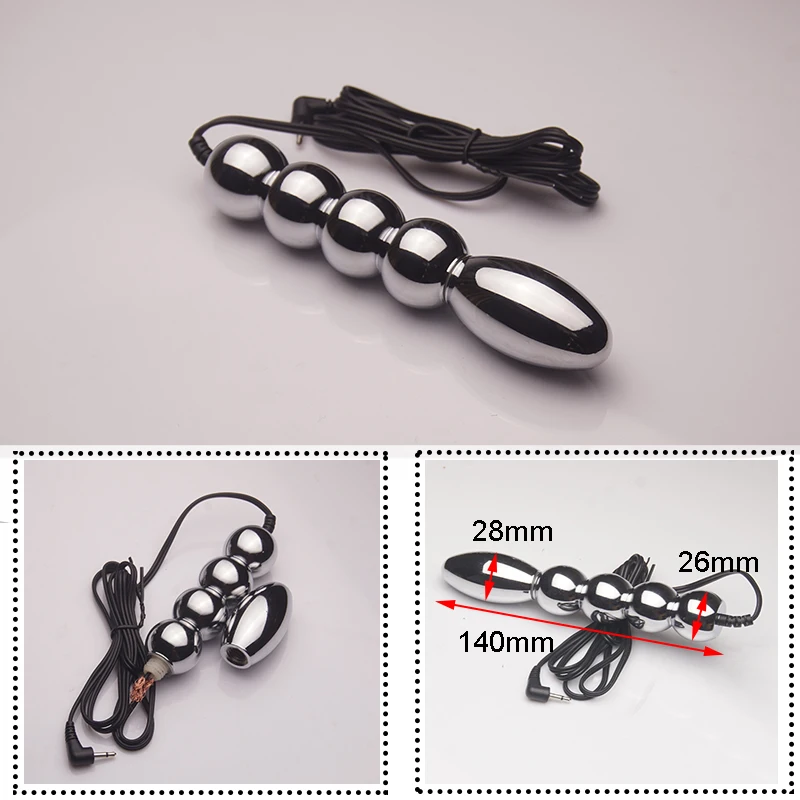 E stim Electrosex Electrostimulation Anal Butt Plug,Electric Shock Penis Cock Ring Stimulation,Electro Sex Cockring,BDSM Toys
