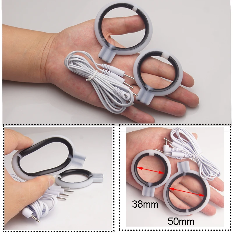 E stim Electrosex Electrostimulation Anal Butt Plug,Electric Shock Penis Cock Ring Stimulation,Electro Sex Cockring,BDSM Toys
