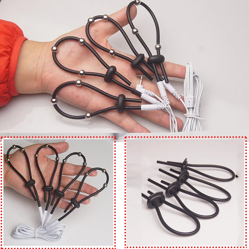 E stim Electrosex Electrostimulation Anal Butt Plug,Electric Shock Penis Cock Ring Stimulation,Electro Sex Cockring,BDSM Toys