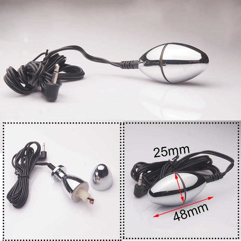 E stim Electrosex Electrostimulation Anal Butt Plug,Electric Shock Penis Cock Ring Stimulation,Electro Sex Cockring,BDSM Toys