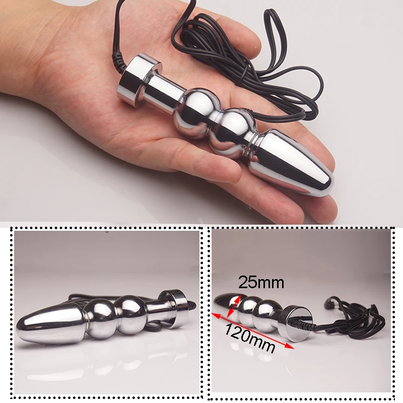 E stim Electrosex Electrostimulation Anal Butt Plug,Electric Shock Penis Cock Ring Stimulation,Electro Sex Cockring,BDSM Toys