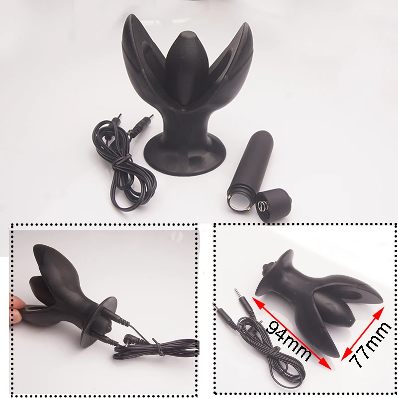 E stim Electrosex Electrostimulation Anal Butt Plug,Electric Shock Penis Cock Ring Stimulation,Electro Sex Cockring,BDSM Toys