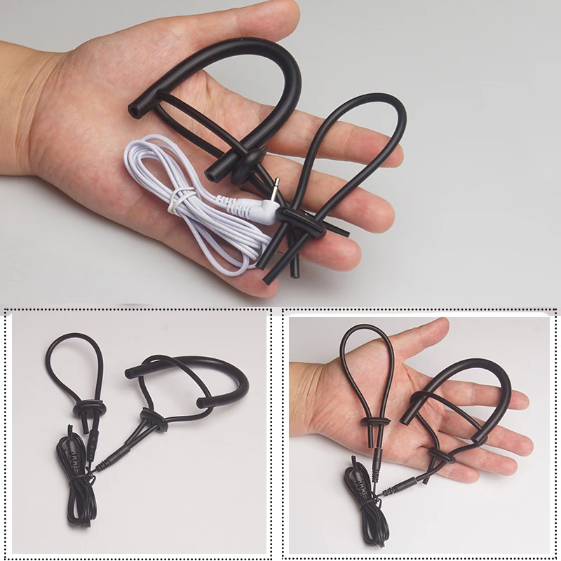 E stim Electrosex Electrostimulation Anal Butt Plug,Electric Shock Penis Cock Ring Stimulation,Electro Sex Cockring,BDSM Toys