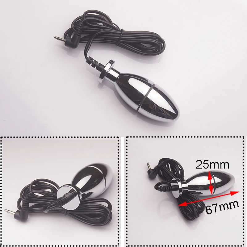 E stim Electrosex Electrostimulation Anal Butt Plug,Electric Shock Penis Cock Ring Stimulation,Electro Sex Cockring,BDSM Toys