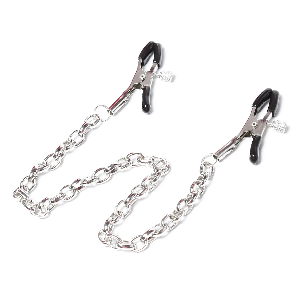 Metal Nipple Clamp with Metal Chain for Women Fetish to Breast Labia Clip Stimulation Massager Bdsm Bondage Sex Products Metal Nipple Clamp with Metal Chain for Women Fetish to Breast Labia Clip Stimulation Massager Bdsm Bondage Sex Products