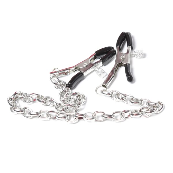 Metal Nipple Clamp with Metal Chain for Women Fetish to Breast Labia Clip Stimulation Massager Bdsm Bondage Sex Products