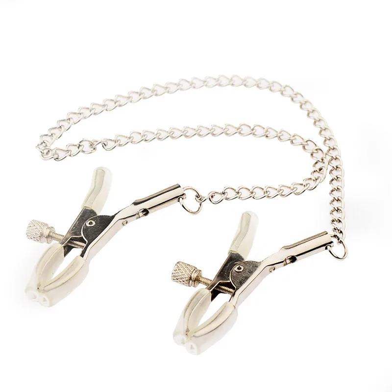 Metal Nipple Clamp with Metal Chain for Women Fetish To Breast Labia Clip Stimulation Massager Bdsm Bondage Sex Products Adult Metal Nipple Clamp with Metal Chain for Women Fetish To Breast Labia Clip Stimulation Massager Bdsm Bondage Sex Products Adult