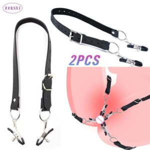 SM Labia Spreader Clip Nipple Clitoris Clamps BDSM Bondage Kit Adult Games Vagina Stimulator G-Spot Massage Sex Toys For Women