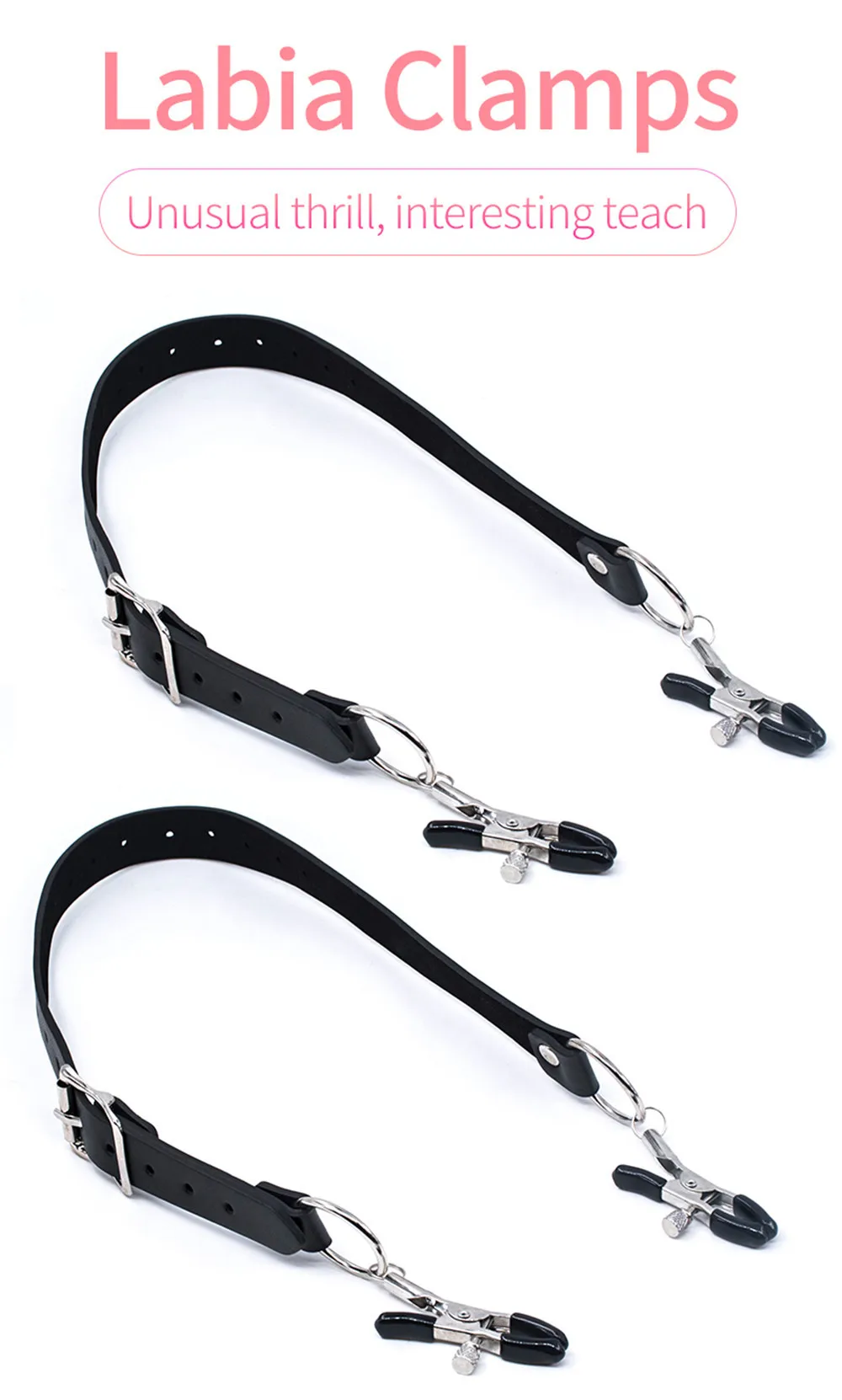 SM Labia Spreader Clip Nipple Clitoris Clamps BDSM Bondage Kit Adult Games Vagina Stimulator G-Spot Massage Sex Toys For Women