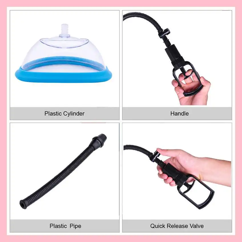 Vagina Pussy Pump Nipple Enlarger Vacuum Sucker Clitoris Stimulator Sex Toys For Women Breast Massage Milk Clamps Clit Suction