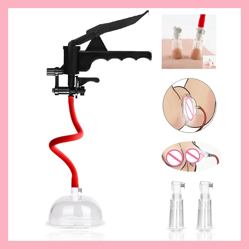 Vagina Pussy Pump Nipple Enlarger Vacuum Sucker Clitoris Stimulator Sex Toys For Women Breast Massage Milk Clamps Clit Suction