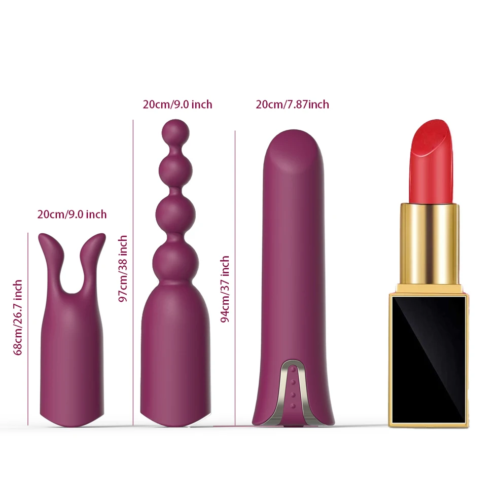 Electric USB Rechargeable Precision Clitoral Stimulation Bullet Vibrator Adult Women Nipple Clamps Vibrating Sex Toys