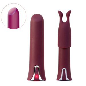 Electric USB Rechargeable Precision Clitoral Stimulation Bullet Vibrator Adult Women Nipple Clamps Vibrating Sex Toys