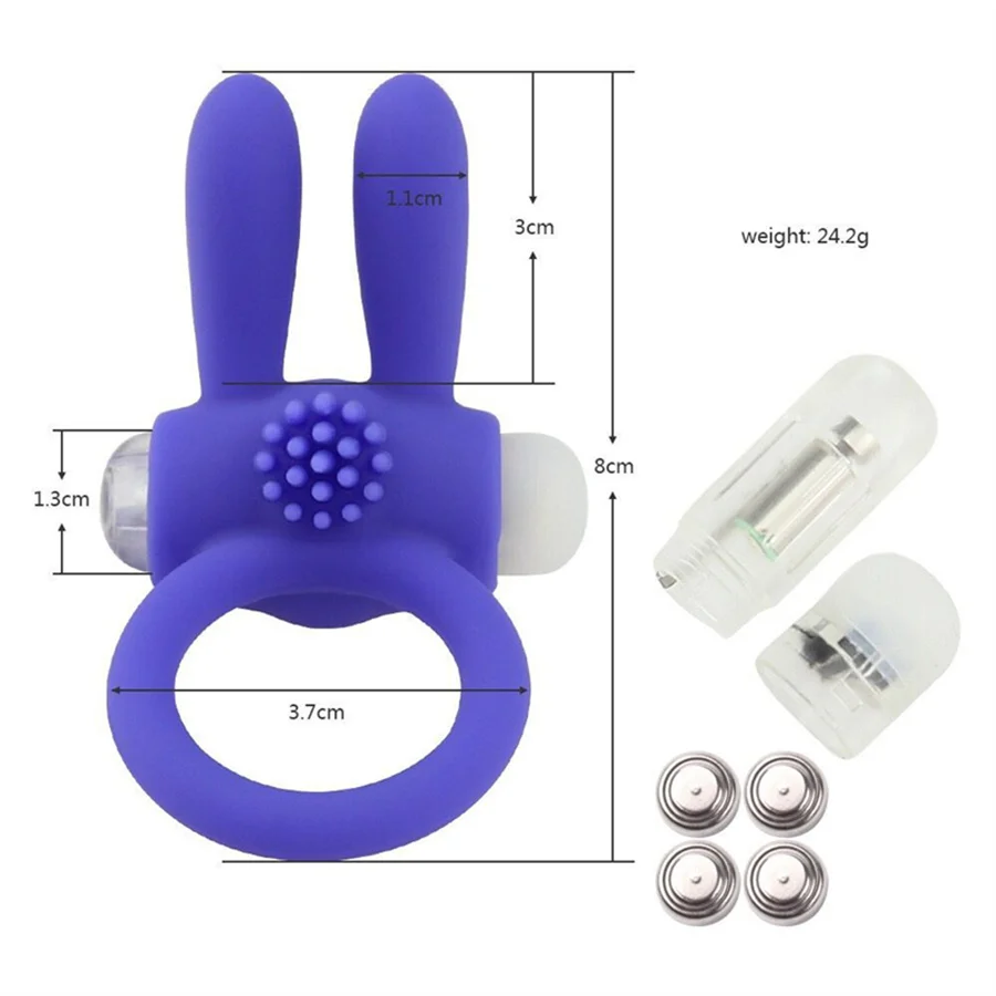G Spot Vibrator Silicone Vibrating Cock Delay Ring Men Silicon Adult Bdsm Penis​ Rings Sex Toys Massager For Couples Women