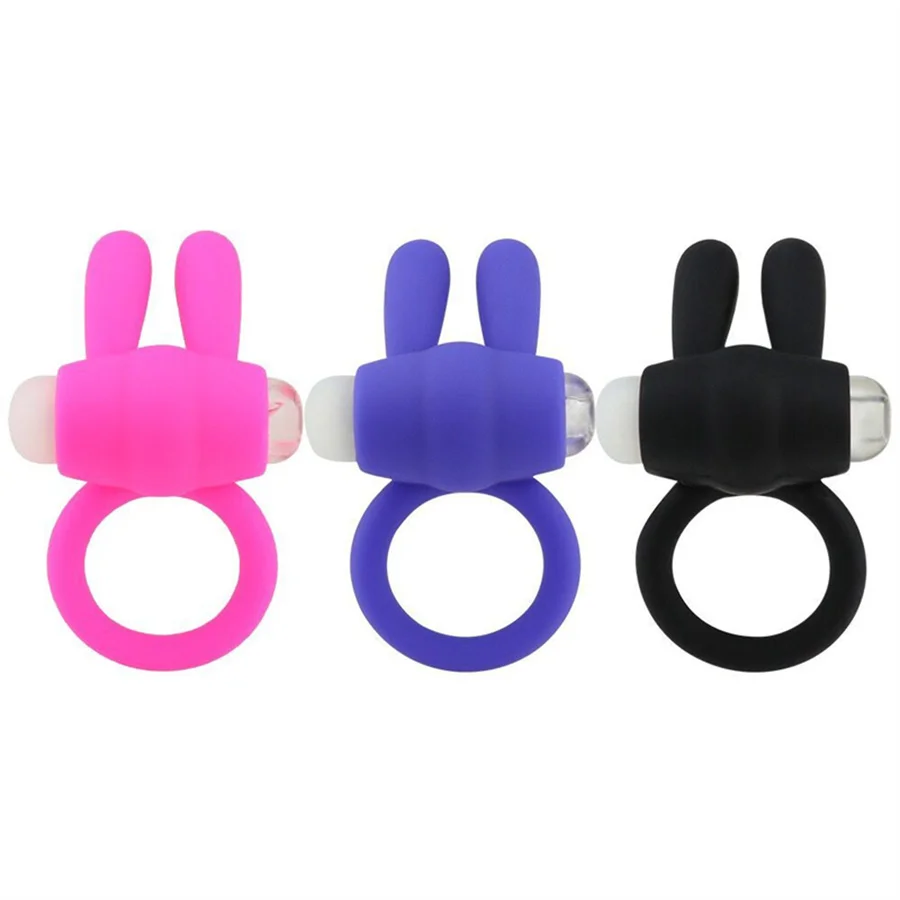 G Spot Vibrator Silicone Vibrating Cock Delay Ring Men Silicon Adult Bdsm Penis​ Rings Sex Toys Massager For Couples Women
