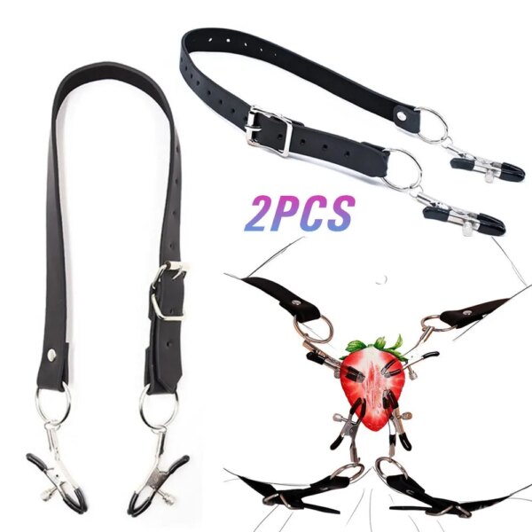 High Quality Nipple Clitoris Spreader Clip Clamps BDSM Bondage Kit Adult Games Vagina Stimulator G-Spot Massage Sex Toys Women18