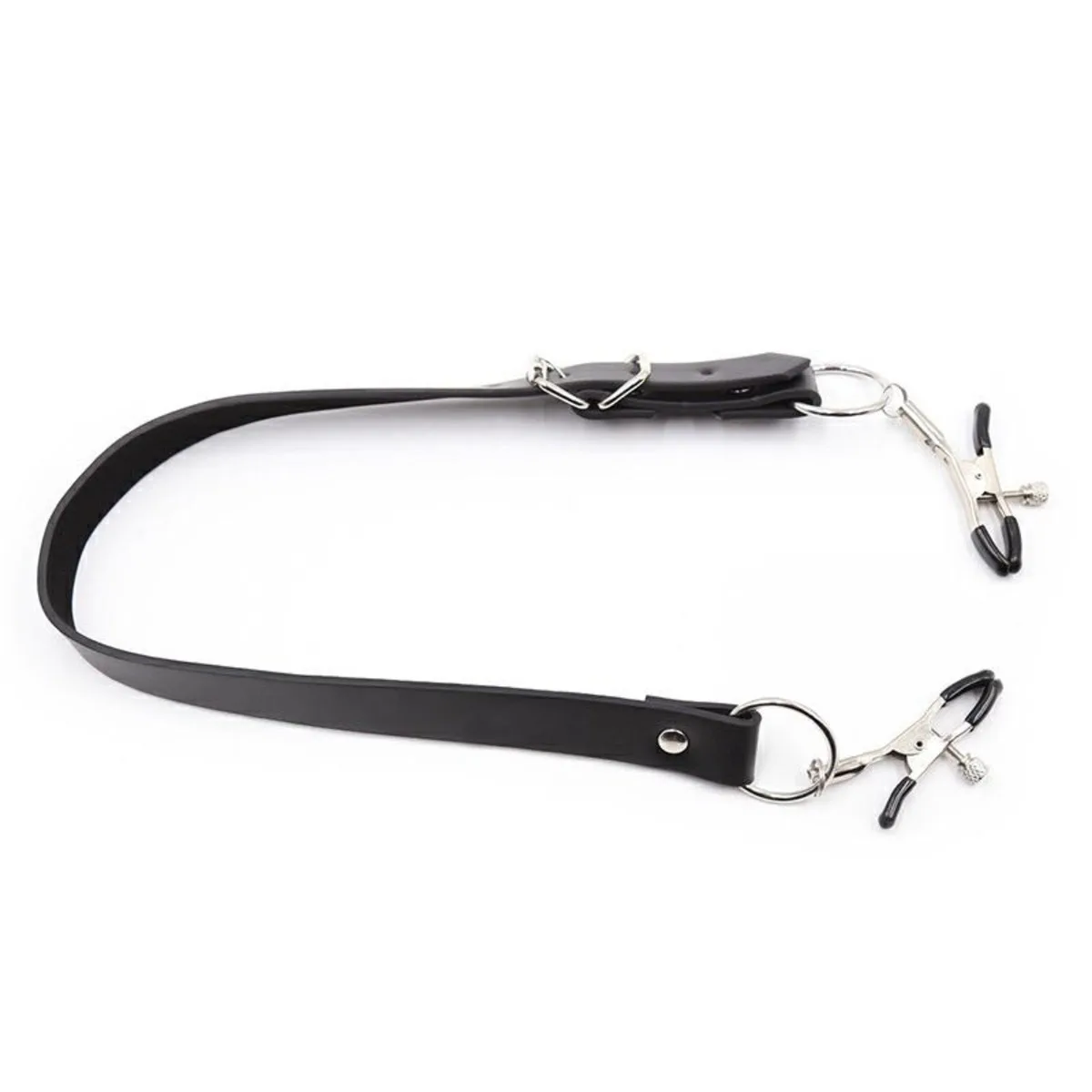 Stainless Steel Nipple Clamps Labia Spreader SM Sex Toy for Women Adjustable Nipple Clitoral Dual Stimulation Sex Restraint Game