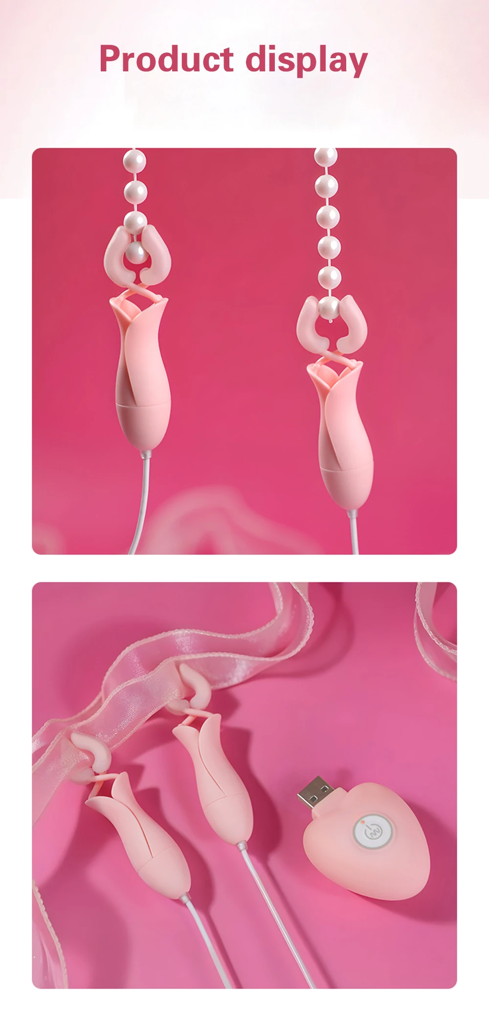 Vibrating Nipple Clamp Breast Massage Female Masturbation Stimulate Clit Adult Games Sex Toys For Women Couples Nipple Vibrator Vibrating Nipple Clamp Breast Massage Female Masturbation Stimulate Clit Adult Games Sex Toys For Women Couples Nipple Vibrator