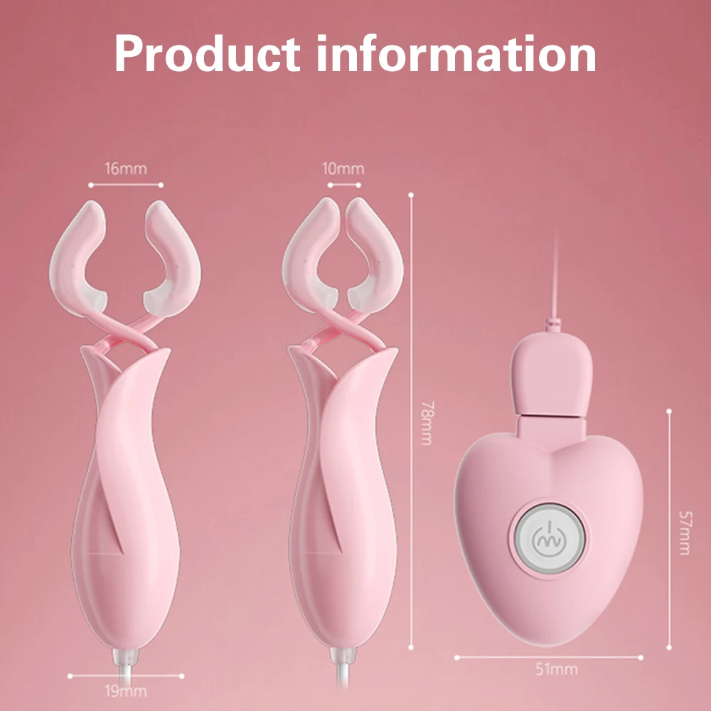 Vibrating Nipple Clamp Breast Massage Female Masturbation Stimulate Clit Adult Games Sex Toys For Women Couples Nipple Vibrator Vibrating Nipple Clamp Breast Massage Female Masturbation Stimulate Clit Adult Games Sex Toys For Women Couples Nipple Vibrator